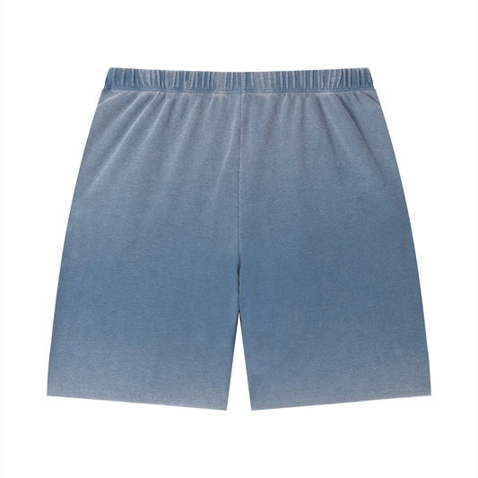 BlockWear Aztlán Heritage Raw Hem Shorts — Vintage Sunfade Edition