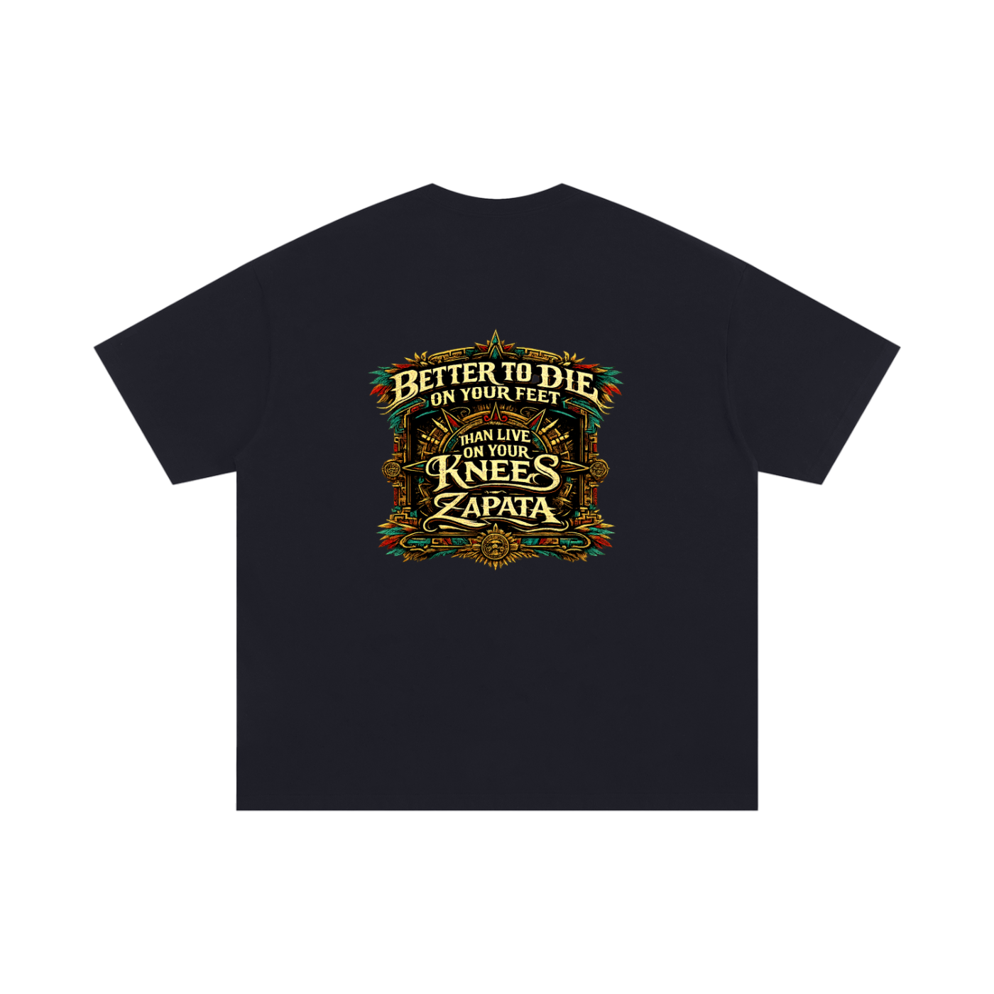BlockWear Aztlán Tierra y Libertad Oversized Tee – Zapata Warrior Collection