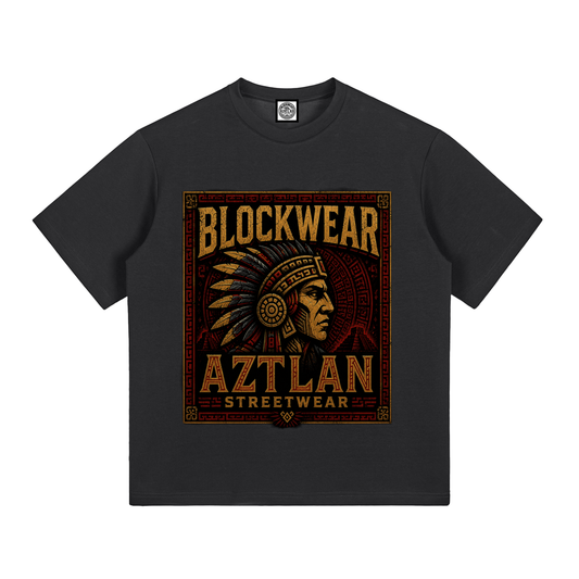 BlockWear Aztlán Warrior Performance Tee — Serpent Sun Edition