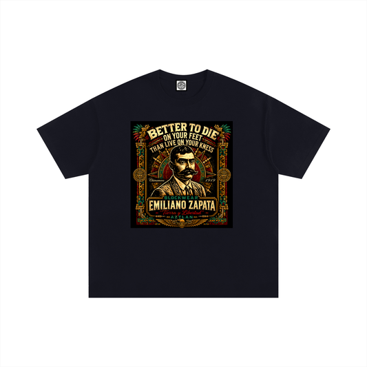 BlockWear Aztlán Tierra y Libertad Oversized Tee – Zapata Warrior Collection