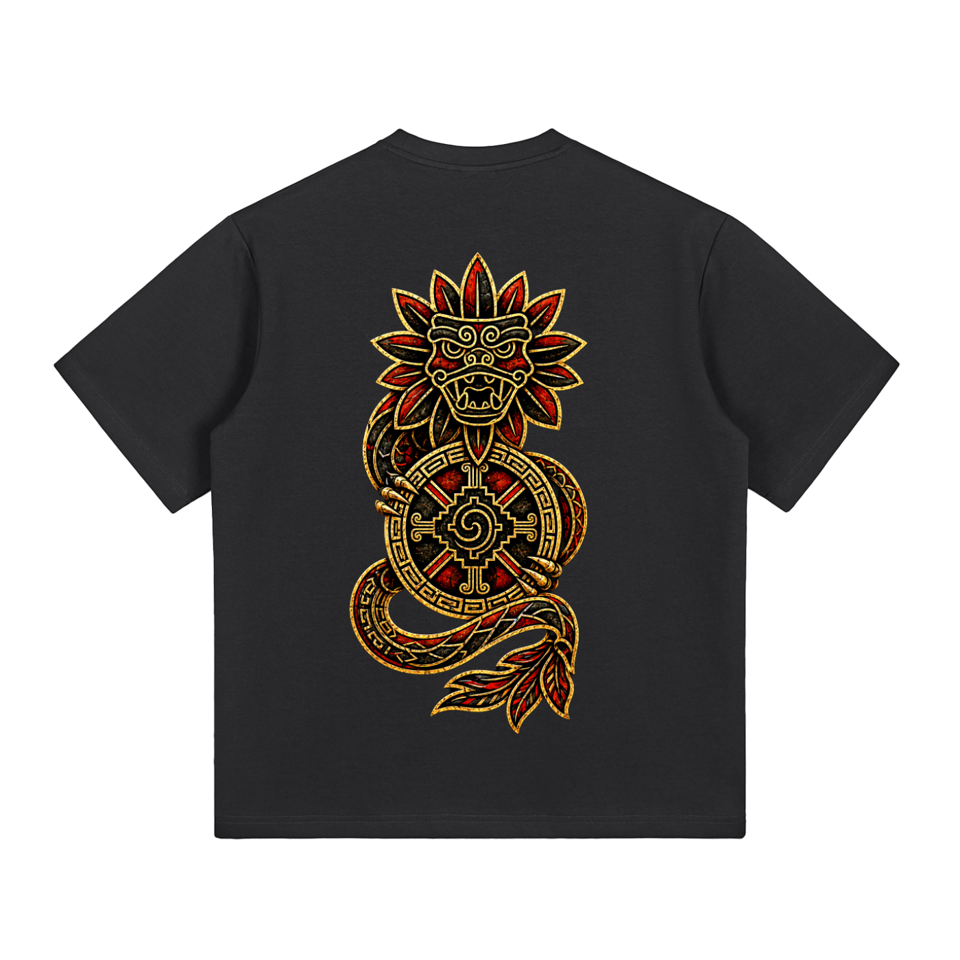 BlockWear Aztlán Warrior Performance Tee — Serpent Sun Edition