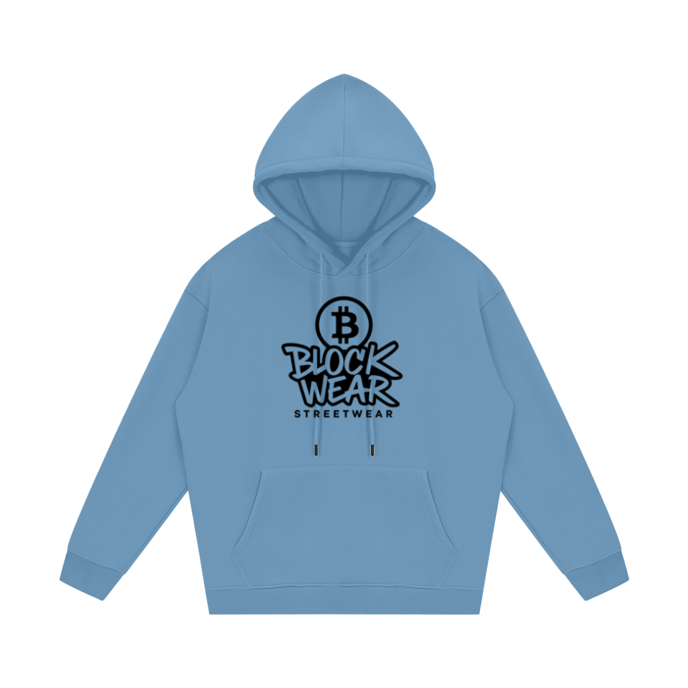 “Crypto Life” BlockWear Unisex Fleece Hoodie – Front Logo & Ape Design Back Print