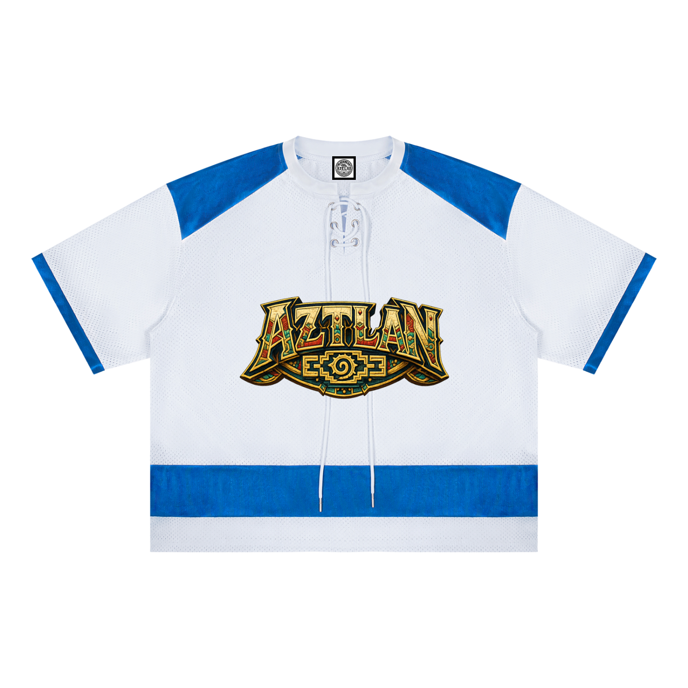 BlockWear Aztlán Skull Warrior Mesh T-Shirt – Legacy Never Dies Edition