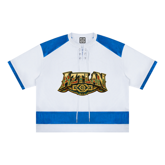 BlockWear Aztlán Skull Warrior Mesh T-Shirt – Legacy Never Dies Edition