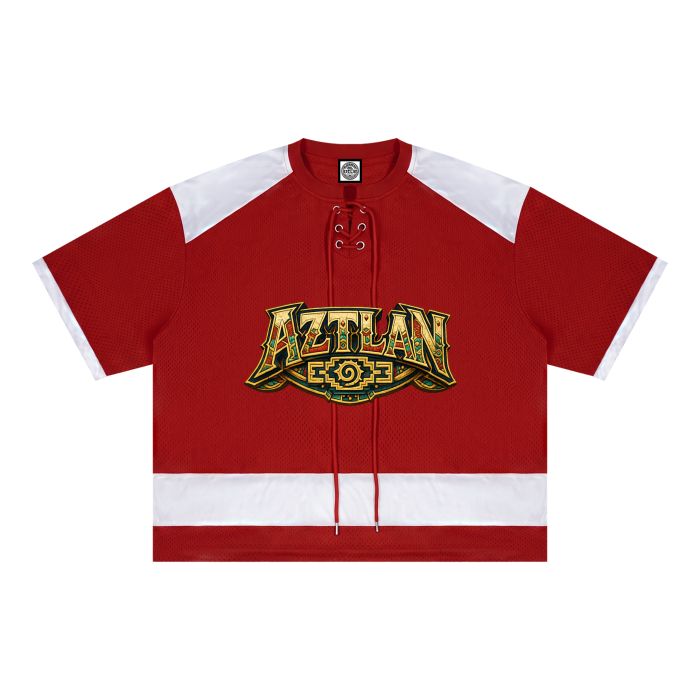 BlockWear Aztlán Skull Warrior Mesh T-Shirt – Legacy Never Dies Edition