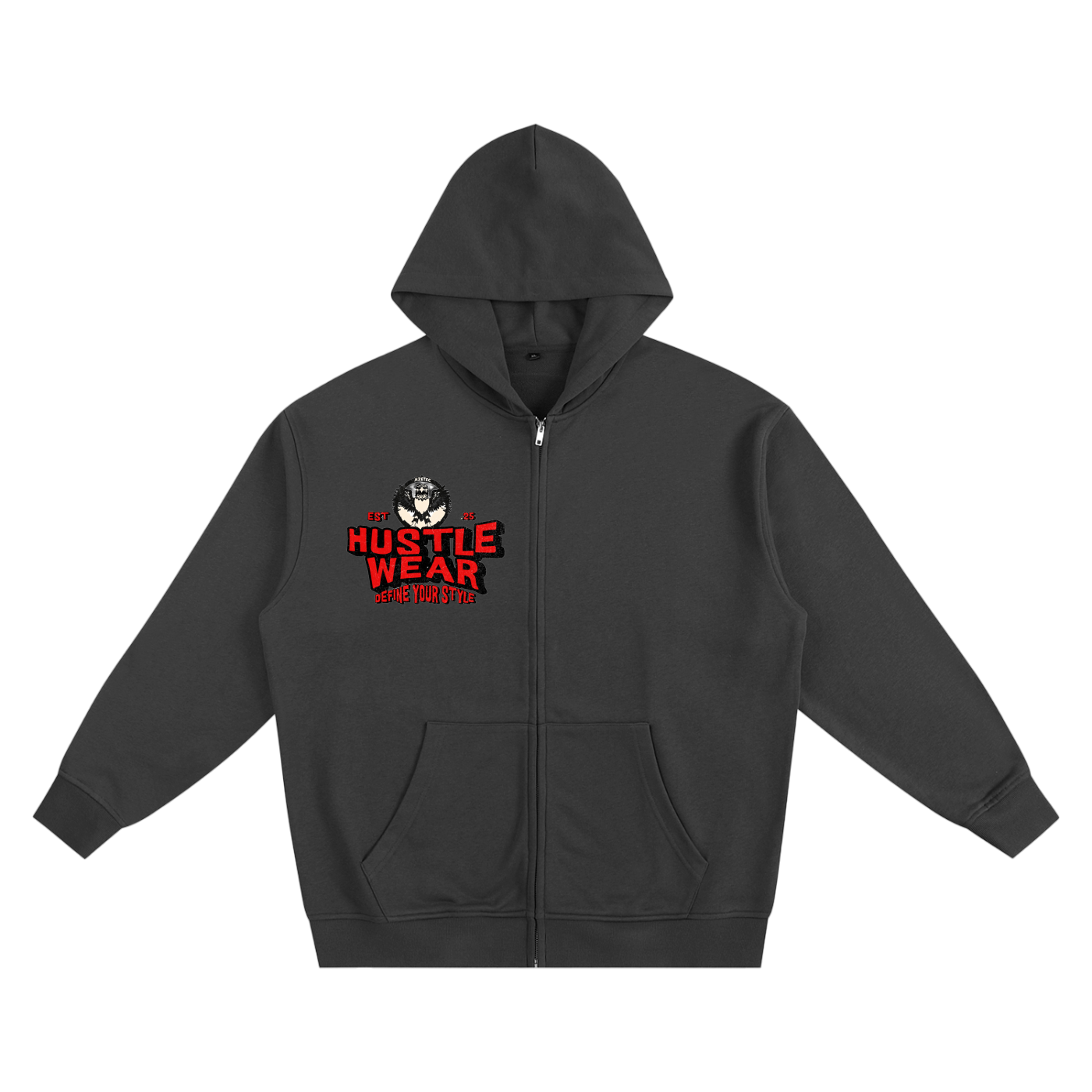 🔥 Aztec Hustle Heavyweight Zip-Up Hoodie 🔥