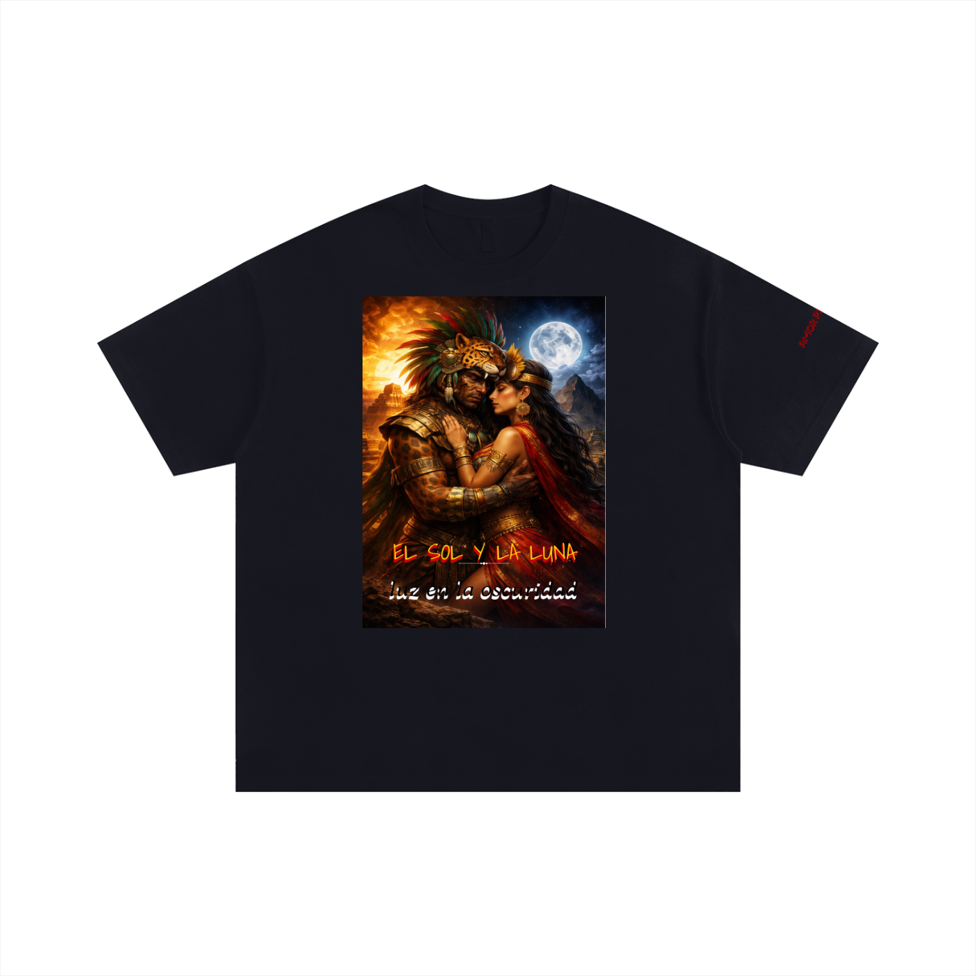 BlockWear Aztlán: Sol & Luna Eternal Union Oversized Tee — Duality Edition