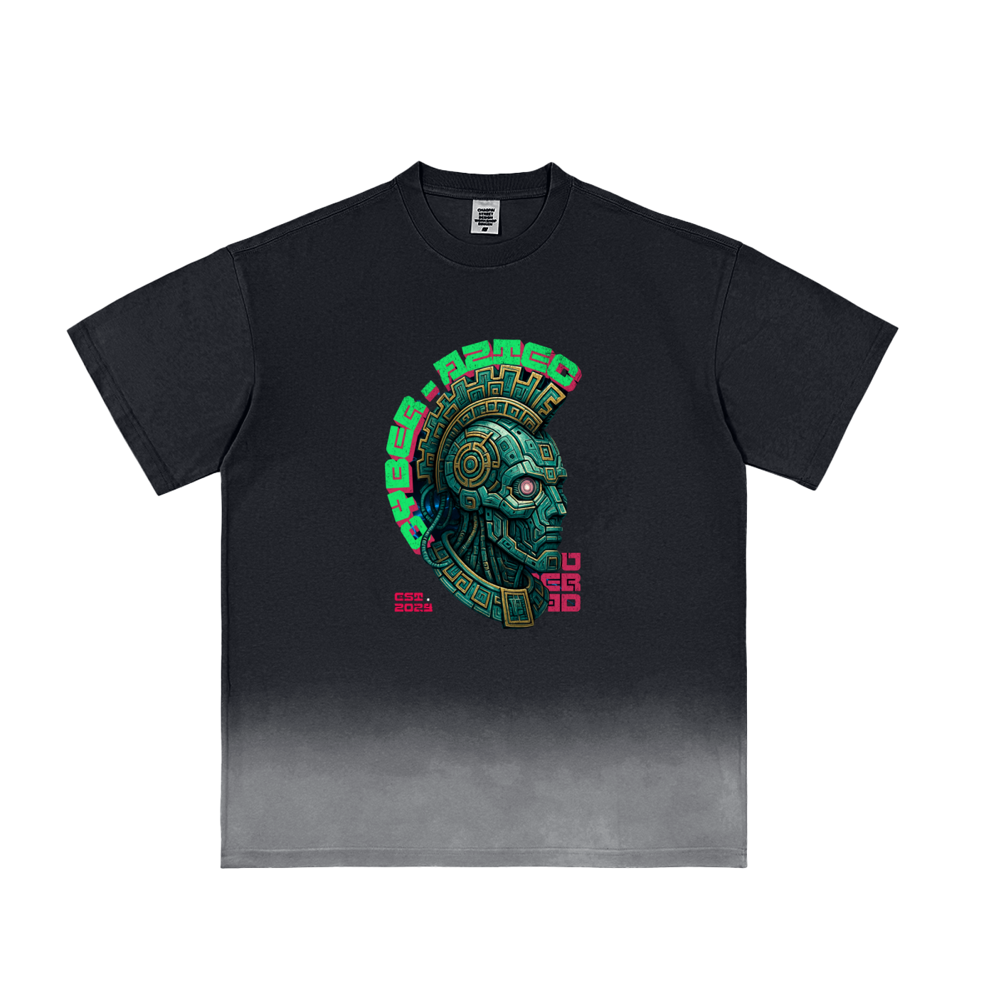 Sunfade Vintage Washed T-Shirt Cyber Aztec – Sunfade Vintage Washed Tee