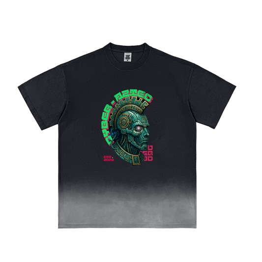 Sunfade Vintage Washed T-Shirt Cyber Aztec – Sunfade Vintage Washed Tee