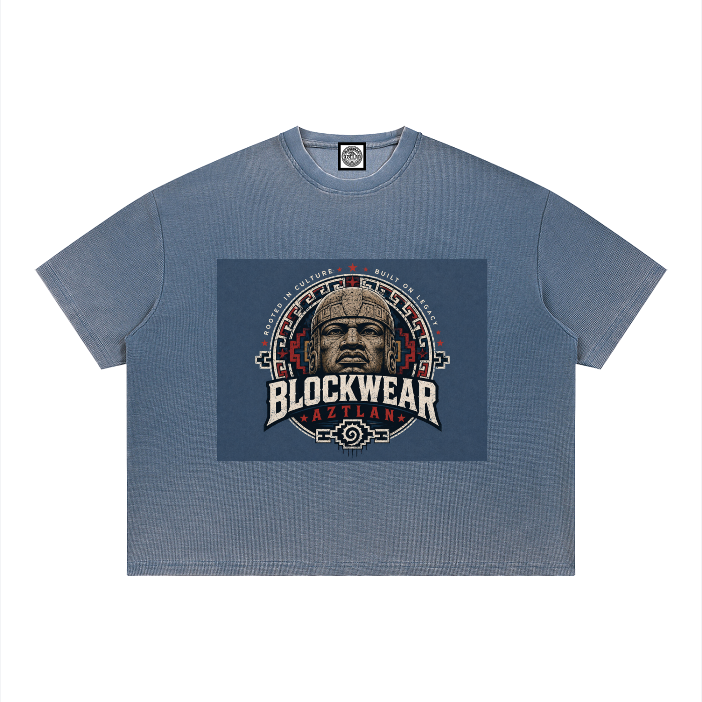 BlockWear Aztlán Heritage Tee — Vintage Sunfade Edition