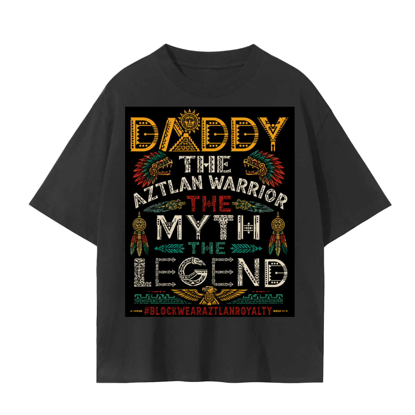 Daddy The Aztlán Warrior “It’s In My DNA” Father’s Day Unisex Seamless T-Shirt – BlockWear Aztlán Royalty Edition
