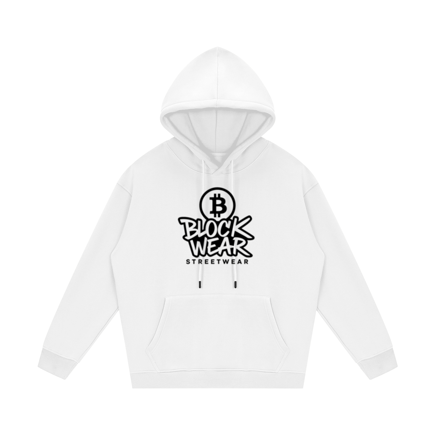 “Crypto Life” BlockWear Unisex Fleece Hoodie – Front Logo & Ape Design Back Print