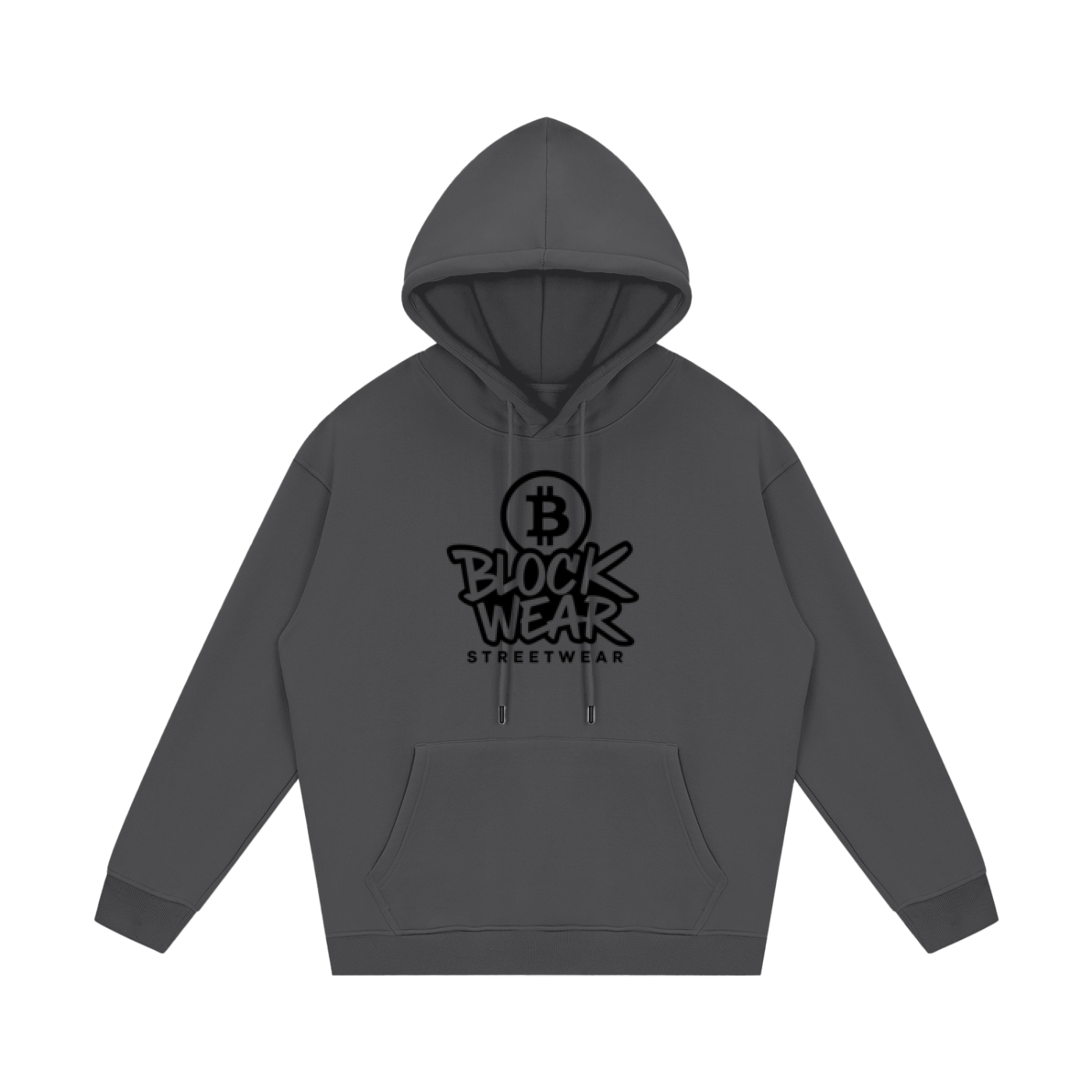“Crypto Life” BlockWear Unisex Fleece Hoodie – Front Logo & Ape Design Back Print