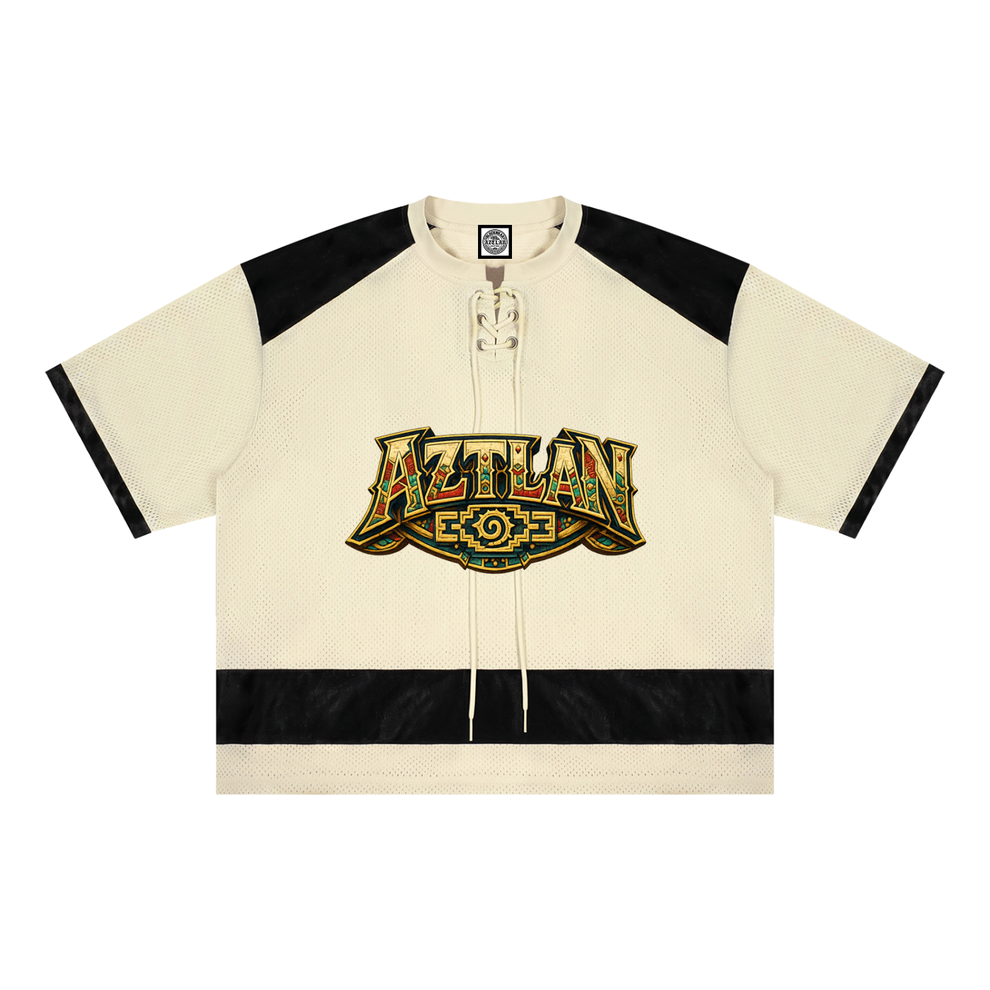 BlockWear Aztlán Skull Warrior Mesh T-Shirt – Legacy Never Dies Edition