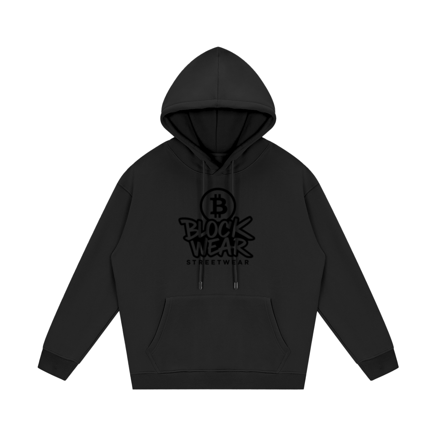 “Crypto Life” BlockWear Unisex Fleece Hoodie – Front Logo & Ape Design Back Print