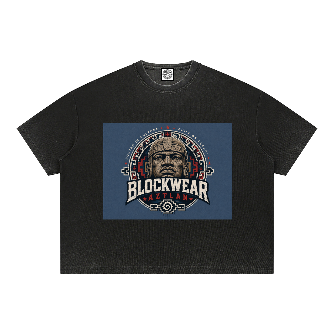 BlockWear Aztlán Heritage Tee — Vintage Sunfade Edition