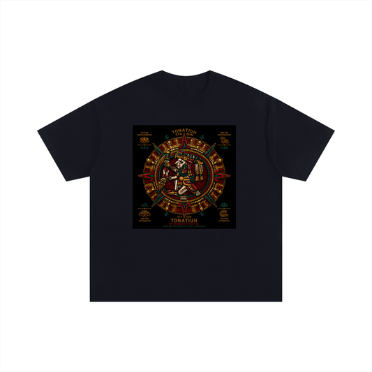 BlockWear Aztlán Tonatiuh Oversized T-Shirt – Fifth Sun Warrior Streetwear Edition